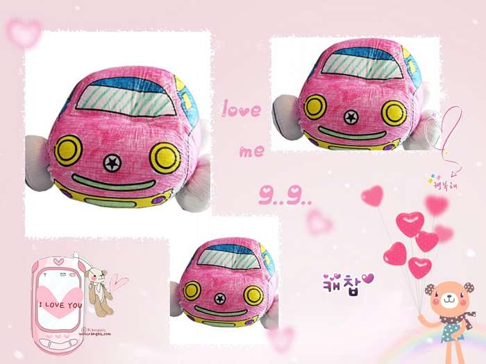 无纺布涂鸦小汽车